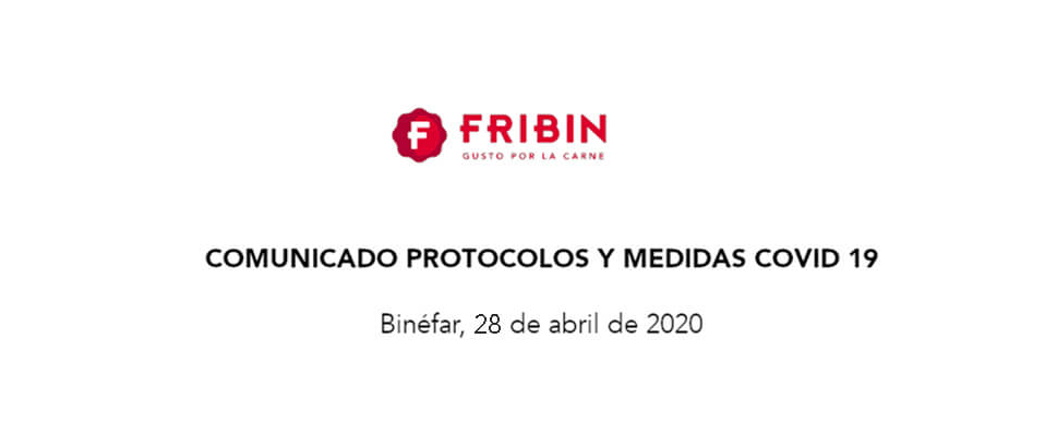 Comunicado medidas Covid 19, 28 de abril de 2020